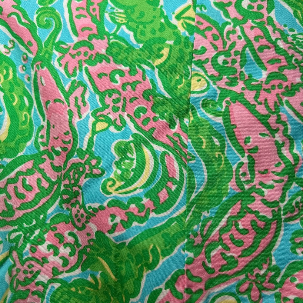 Lilly Pulitzer Vibrant Green and Pink Mini Skirt - Picture 6 of 6
